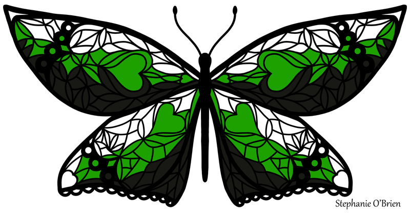 Butterfly pride flag - Neutrois