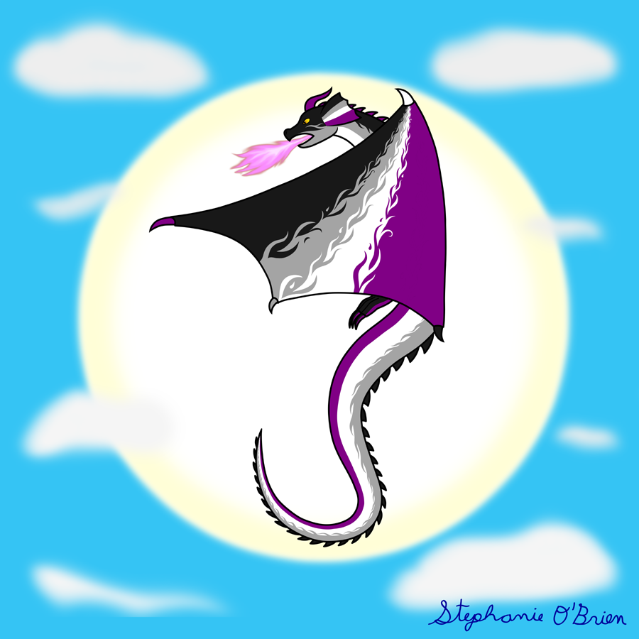 Fly With Pride, Dragon Series - Asexual