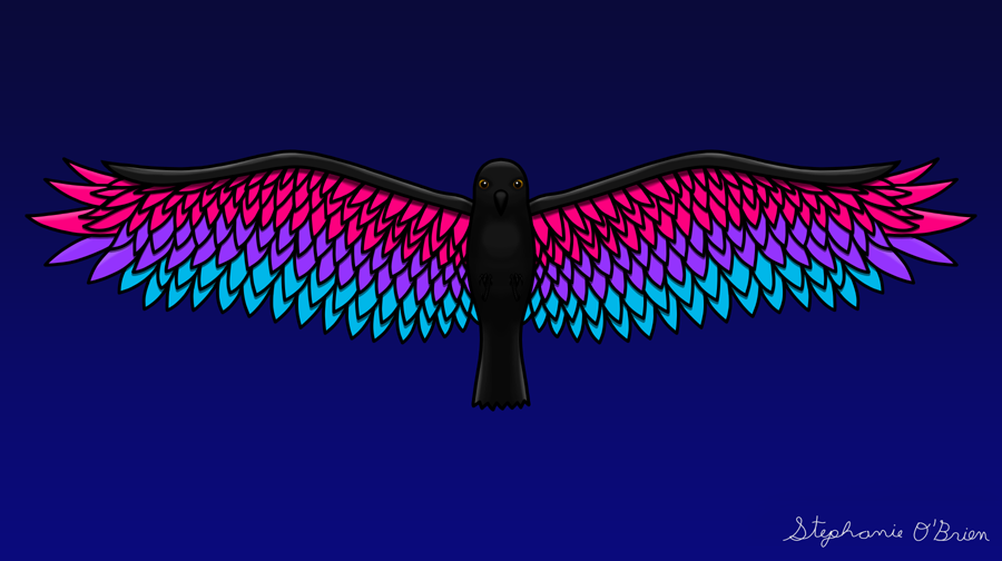 Fly With Pride, Raven Series - Androgyne