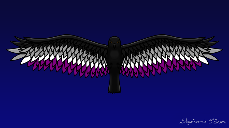 Fly With Pride, Raven Series - Asexual