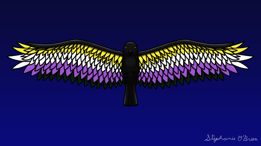 Fly With Pride, Raven Series - Nonbinary