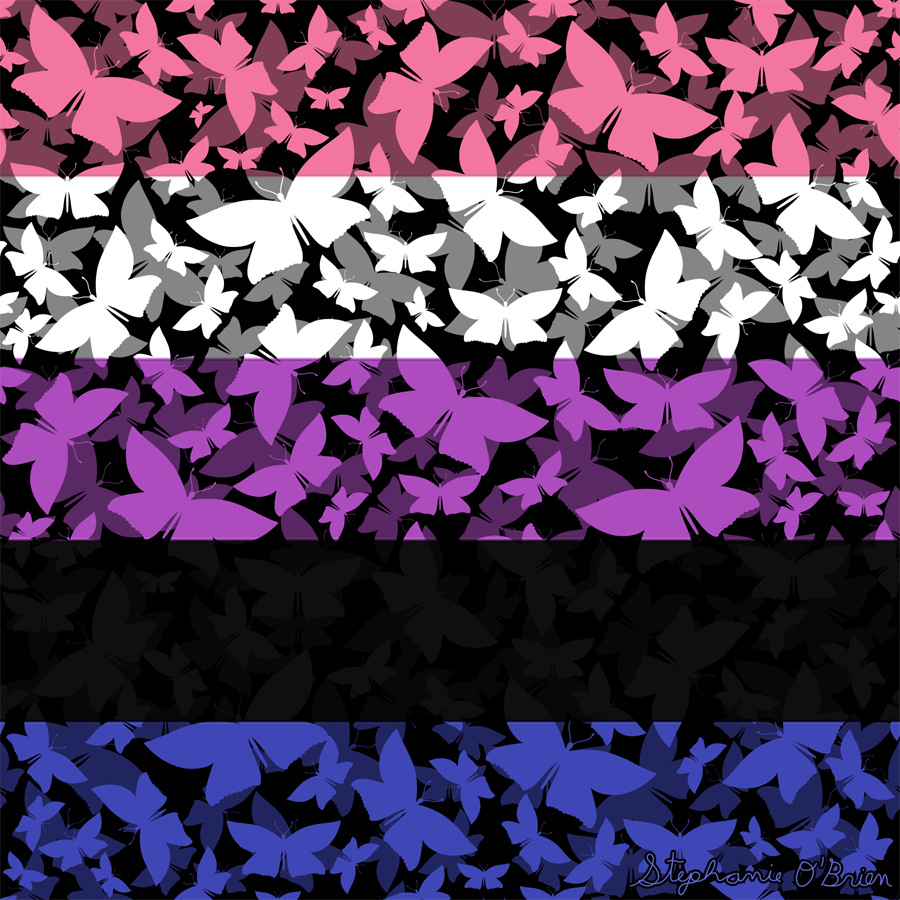 Veil of Butterflies, Pride Series - Genderfluid