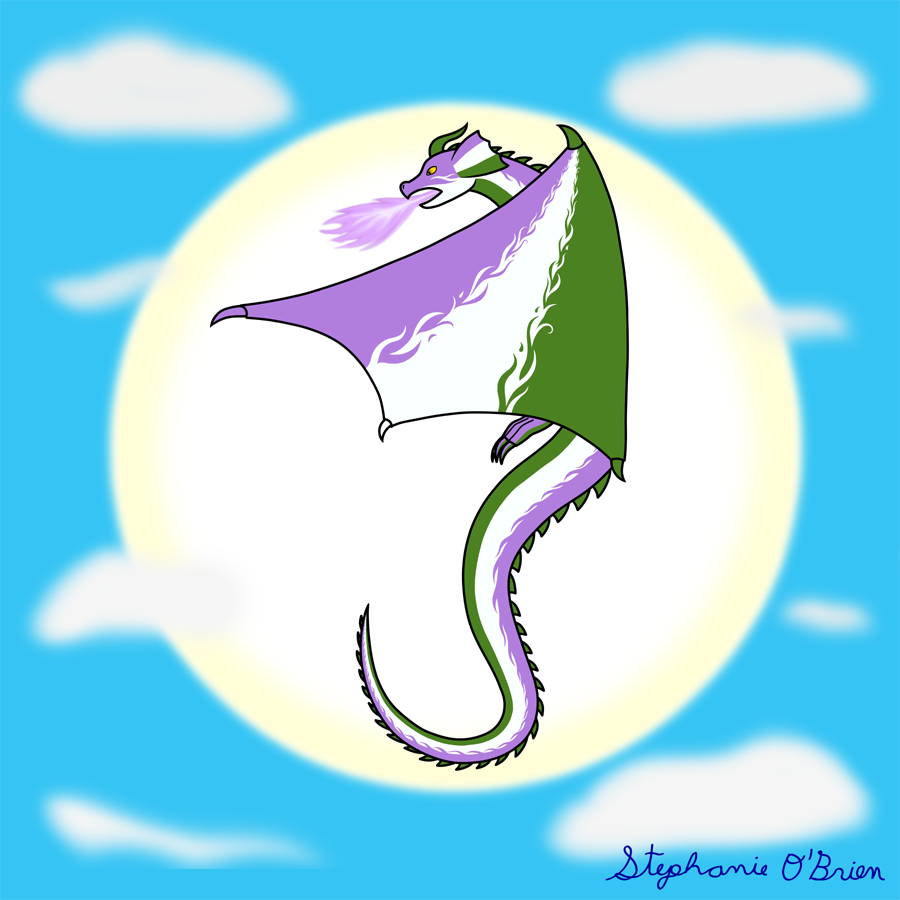 Fly With Pride, Dragon Series - Genderqueer