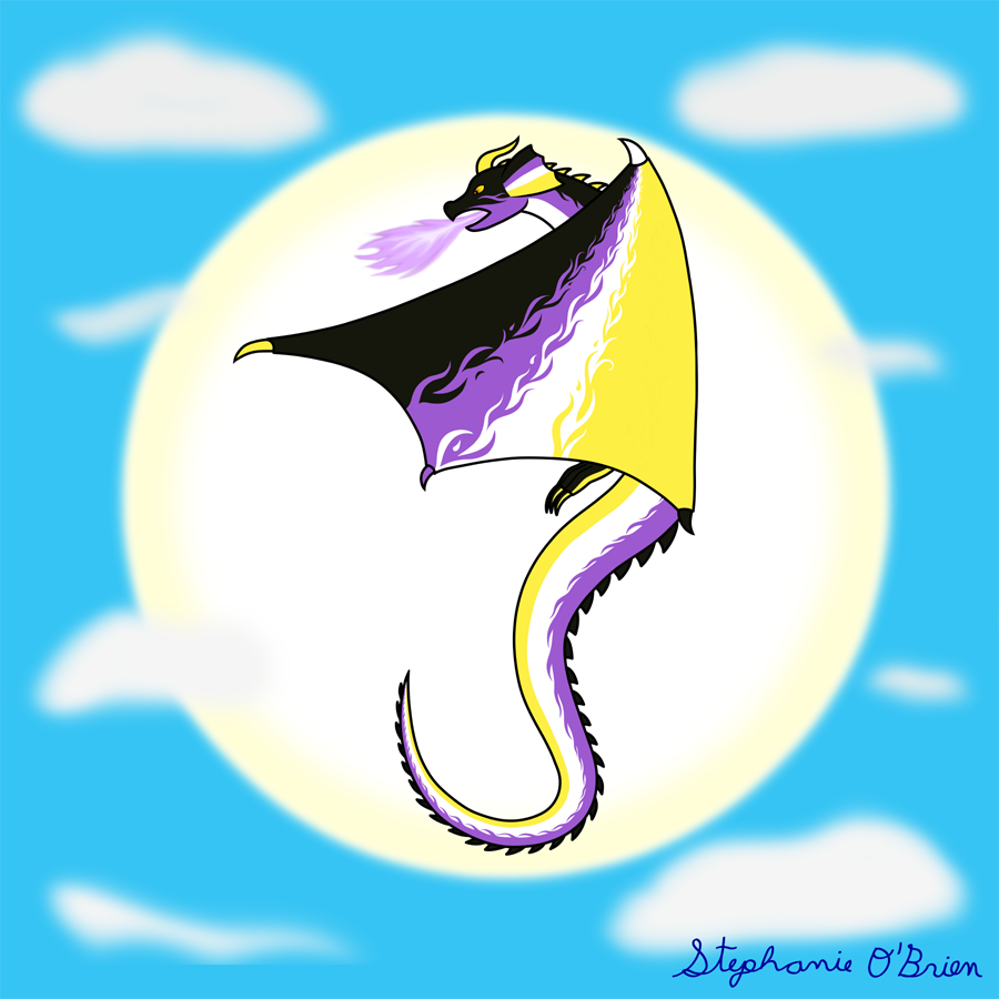 Fly With Pride, Dragon Series - Nonbinary