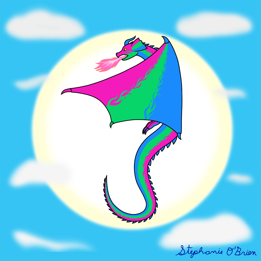Fly With Pride, Dragon Series - Polysexual