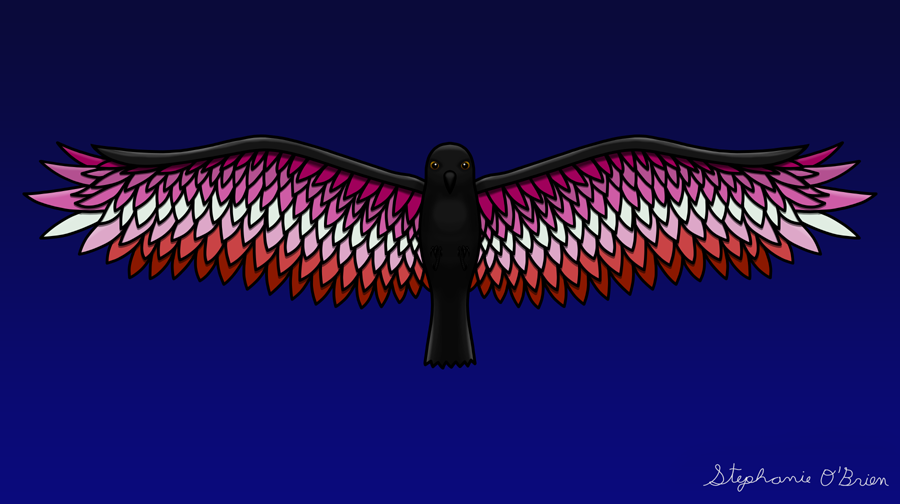 Fly With Pride, Raven Series - Lesbian